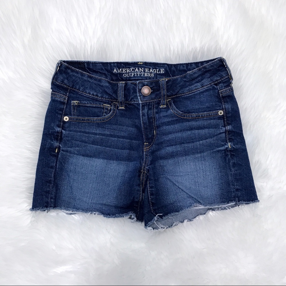 American Eagle Stretch Jean Shorts-EUC-Sz 2